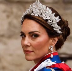 Britain's Catherine, Princess of Wales arrives at Westminster Abbey in central London on May 6, 2023, ahead of the coronations of Britain's King Charles III and Britain's Camilla, Queen Consort. - The set-piece coronation is the first in Britain in 70 years, and only the second in history to be televised. Charles will be the 40th reigning monarch to be crowned at the central London church since King William I in 1066. Outside the UK, he is also king of 14 other Commonwealth countries, including Australia, Canada and New Zealand. Camilla, his second wife, will be crowned queen alongside him, and be known as Queen Camilla after the ceremony. (Photo by Odd ANDERSEN / AFP) (Photo by ODD ANDERSEN/AFP via Getty Images)