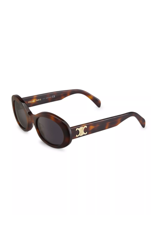 Celine Triomphe 52MM Oval Sunglasses