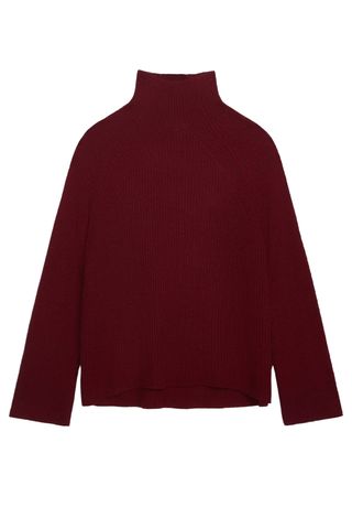 Kora Cashmere Mock Neck Sweater