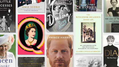 a collage of memoirs and nonfiction books about the british royal family