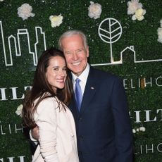 ashley biden joe biden, new york, ny february 07 founder of livelihood, ashley biden and former vice president joe biden attend the gilt x livelihood launch event at spring place on february 7, 2017 in new york city photo by gary gershoffwireimage