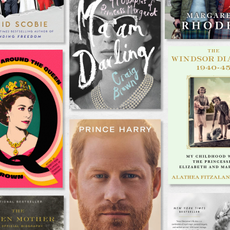 a collage of memoirs and nonfiction books about the royal family