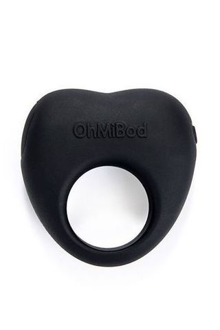 black cock ring on a white background