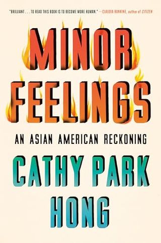 Minor Feelings book cover with the title on fire