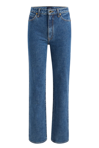 Khaite Danielle Acid-Wash Straight-Leg Jeans