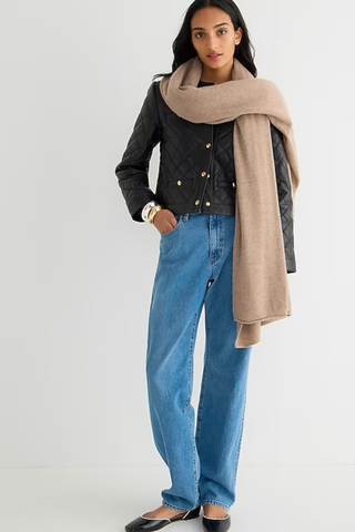 Oversized cashmere wrap