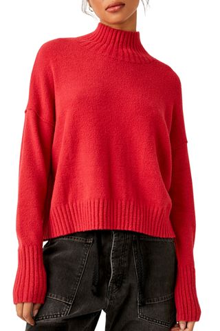 Free People Vancouver Mock Neck Sweater