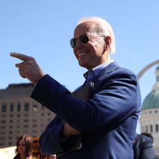 presidential candidate joe biden campaigns in st louis