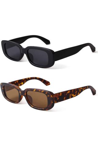 BUTABY Rectangle Sunglasses for Women