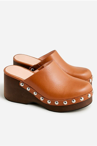 Best Clogs | J.Crew Slip-on Studded Platform Clogs