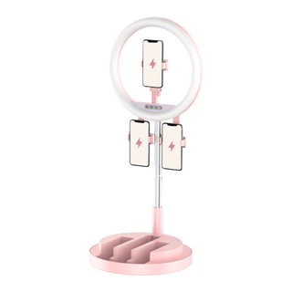 Multitasky ring light phone holder