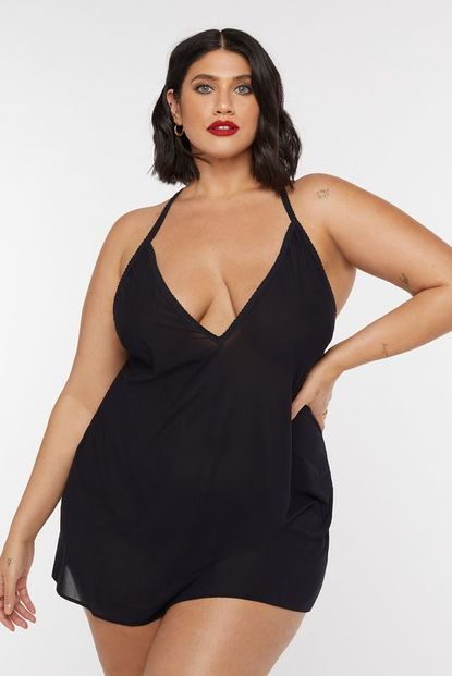 Savage x Fenty Soft Mesh Open-Back Night Slip