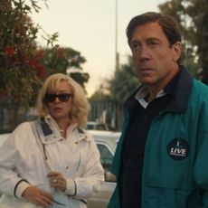 Chloë Sevigny as Kitty Menendez, Javier Bardem as Jose Menendez in episode 204 of Monsters: The Lyle And Erik Menendez Story.