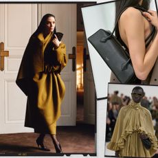 A future graphic for the 2024 luxury fashion report featuring The Row, Alaia Le Teckel and Chloé