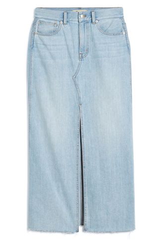 The Rilee Denim Midi Skirt