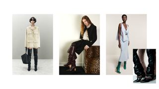 The slouchy boot winter 2025 shoe trend at Khaite, Chloé, Brandon Maxwell, Isabel Marant