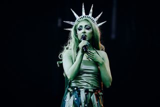 Chappell Roan at the 2024 Governors Ball held at Flushing Meadows Corona Park on June 9, 2024 in Queens, New York.