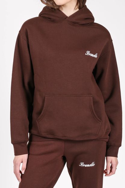 Brunette The Label "BRUNETTE" Embroidered Classic Hoodie + BRUNETTE" Embroidered Best Friend Jogger