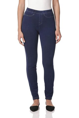 No Nonsense Women's Classic Indigo Denim Jean Leggings