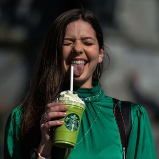 green tea frappucino