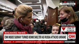 Clarissa Ward CNN Ukraine Kharkiv subway 2