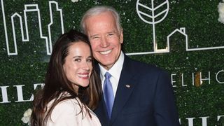 ashley biden joe biden, new york, ny february 07 founder of livelihood, ashley biden and former vice president joe biden attend the gilt x livelihood launch event at spring place on february 7, 2017 in new york city photo by gary gershoffwireimage