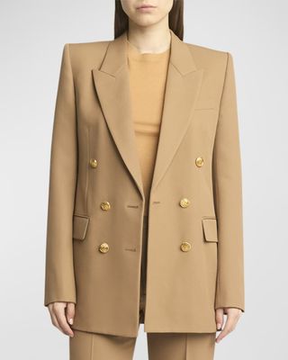 Grain De Poudre Wool Blazer Jacket