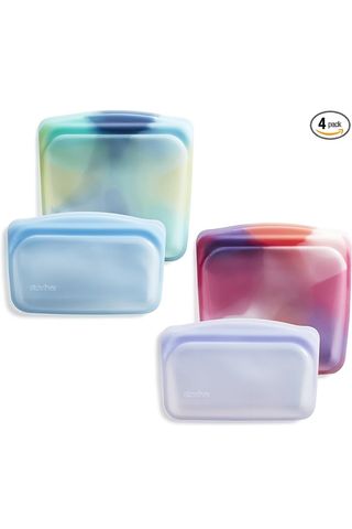 Stasher Reusable Silicone Storage Bag 4-Pack