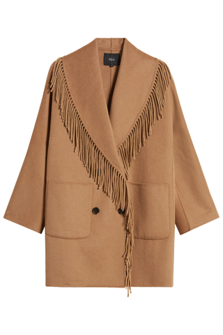 Rails Hugo Fringe Detail Wool Blend Coat