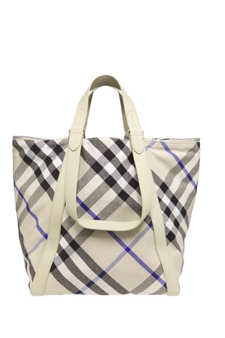 Festival Check Jacquard Tote Bag