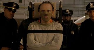 anthony hopkins as hannibal lector in The Silence of the Lambs