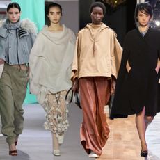 The winter and spring 2025 cape trend at Tibi, Burberry, Khaite, Gabriela Hearst, No. 21, and Chloé's Spring 2025 runways