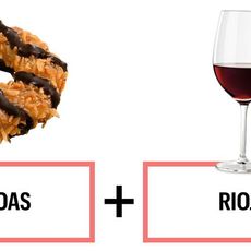 Wine, cookie