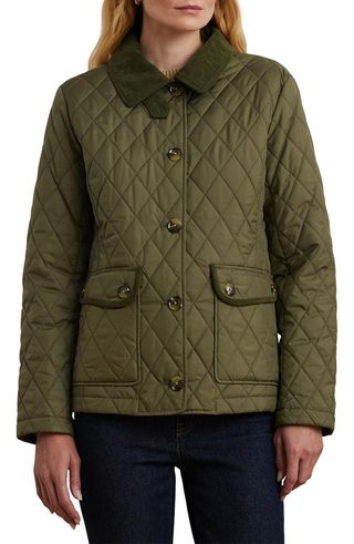 Quilted Corduroy Contrast Jacket