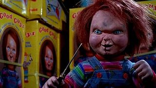 chucky doll wields a knife in Child's Play