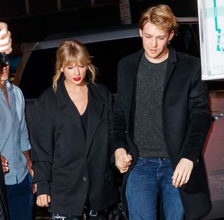 Taylor Swift and Joe Alwyn arrive at Zuma on October 06, 2019 in New York City