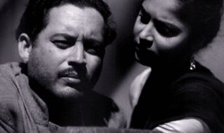 still from the classic bollywood movie pyaasa