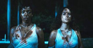 naomie ackie and adria arjona in blink twice