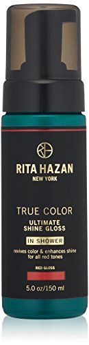 Rita Hazan Ultimate True Color Shine Gloss - Boost Hair Color With Healthy Hair Shine - Glazy Hair Treatment - New Package Design - 5 Oz. Red Hair Gloss