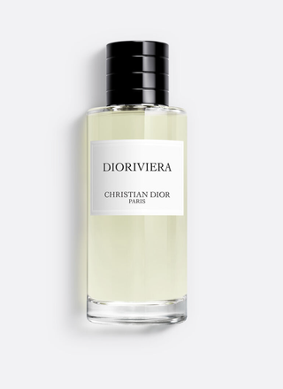 A bottle of Dioriviera on white background