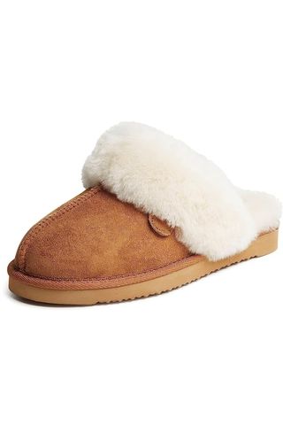 Dearfoams Women's Fireside Sydney Shearling Fur Slipper