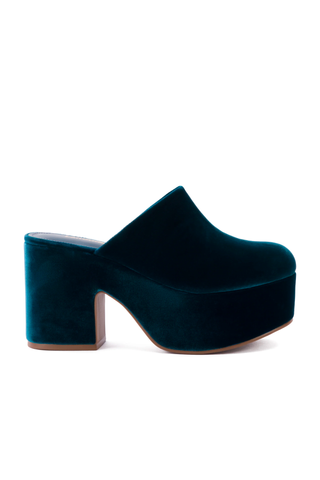 Best Clogs | Larroude Miso Clog In Deepsea Velvet