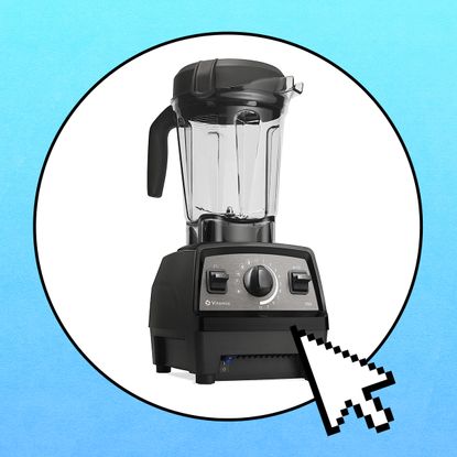 Vitamix blender with a cursor illustration