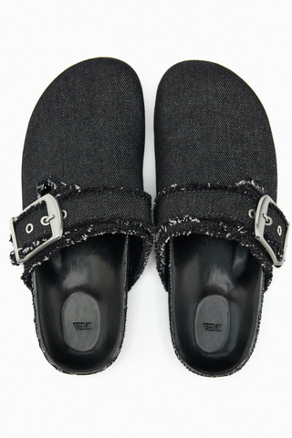 Best Clogs | Zara Denim Buckle Clogs 