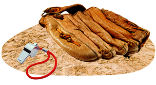 Baseball glove, Food, Sausage, Footwear, Personal protective equipment, Cuisine, Sports gear, Bratwurst, Kielbasa, Dish,