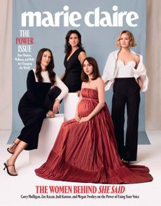 Meghan Twohey, Jodi Kantor, Carey Mulligan, and Zoe Kazan