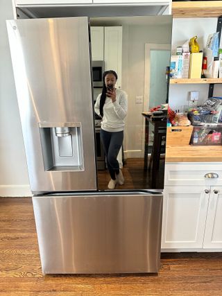 inside view of Smart Mirror InstaView Counter-Depth MAX Refrigerator