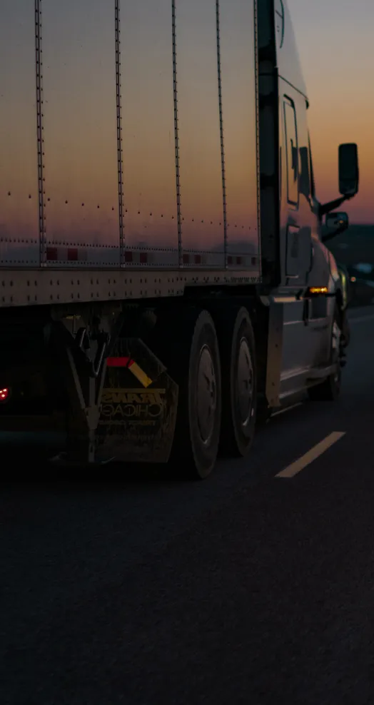 a back side vision of a truck