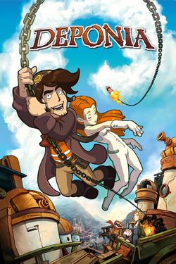 Box artwork for Deponia.