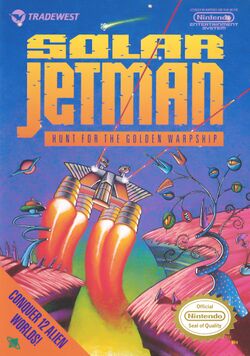 Box artwork for Solar Jetman: Hunt for the Golden Warpship.